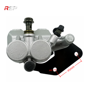 Étrier <span class=keywords><strong>de</strong></span> <span class=keywords><strong>frein</strong></span> arrière RSP SCKQ-08 avec support, double piston en alliage d'aluminium pour moto <span class=keywords><strong>de</strong></span> cross/moto tout-terrain <span class=keywords><strong>50cc</strong></span> 140cc, <span class=keywords><strong>frein</strong></span> à disque hydraulique - Product Image 2