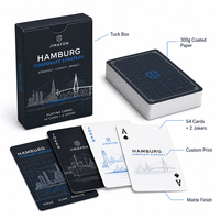 Cartes à jouer promotionnelles personnalisées, jeu de cartes en papier et emballage de marque pour événements B2B, cadeaux et activation en point de vente