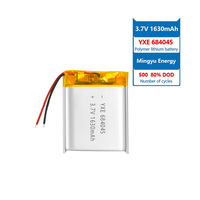 Prix usine YXE marque 3.7V/1630mAh batterie au Lithium polymère semi-solide Rechargeable modèle YXE684045 pour pochette grand public