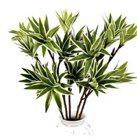 Follaje Artificial de Lirio y Bambú, Decoración Realista para Interiores, Hogar, Jardín, Oficina, Plantas Artificiales