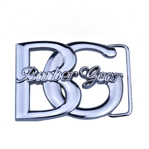 Hebilla de cinturón con logotipo de aleación de Zinc de 1,5 pulgadas, placa de letras de Metal personalizada, de fábrica - Product Image 4