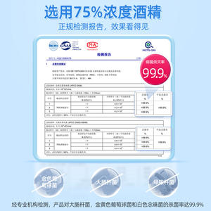 เวลเดย์ ผ้าเช็ดทำความสะอาดฆ่าเชื้อแอลกอฮอล์ 75% 8 แพ็ค ผ้าเช็ดทำความสะอาดฆ่าเชื้อแบคทีเรียแบบพกพาสำหรับการพยาบาลและการใช้งานประจำวัน - Product Image 2