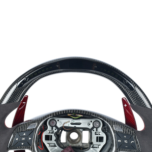 Ajustement pour Mercedes Benz C CLA-SS <span class=keywords><strong>W204</strong></span> C63 W212 W218 W207 W172 SLK volant en Fiber de carbone - Product Image 4