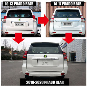 สำหรับโตโยต้าพราโด FJ150 2010-2017บานปลายปรับแต่งเพื่อสไตล์2018บอดี้คิทพร้อมกันชนหน้ากันชนหลังกระโปรงข้าง - Product Image 5