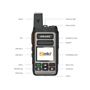 Zello 5000 km de mano bidireccional para Radio 5G intercomunicador civil inalámbrico para sitios de construcción al aire libre tarjeta enchufable Walkie-Talkie - Product Image 5