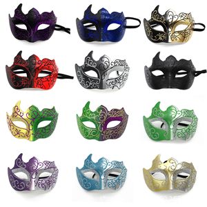 Maschera di Coppia per il Carnevale di Orleans in Poliestere Dipinto Mezza Faccia Accessori per Trucco da Festa Festival - Product Image 6