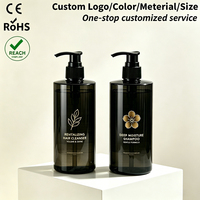 Bouteille en plastique cylindrique blanche de 250 ml, 300 ml, 400 ml, 500 ml avec pompe pour shampoing et après-shampoing, emballage pour soins personnels à domicile et hôtelier, vente en gros