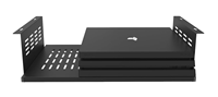 Support d'ordinateur personnalisé sous le bureau, étagère PC en métal ventilée pour PC SFF (Small Form Factor), console de jeu PS4 Pro, support sous table