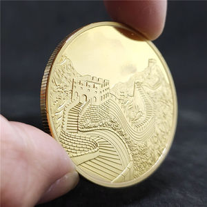 Moneda Conmemorativa de Navidad de <span class=keywords><strong>Petra</strong></span>, Chapada en Oro, las Siete Maravillas del Mundo, Coleccionable, Arte de Construcción - Product Image 1