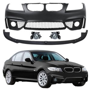 Kit de Carrocería Deportiva M-Tech para <span class=keywords><strong>E90</strong></span> Serie 3 2005-2011 330i 320i M Tech Parachoques Delantero y Trasero Difusor para Parachoques Delantero <span class=keywords><strong>E90</strong></span> M Sport - Product Image 1