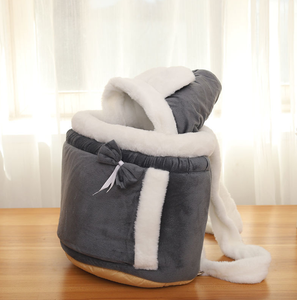 Cama para Mascotas de Terciopelo Sólido, Estilo Moderno, Cálida para Invierno, con Funda Extraíble y Correas - Product Image 4