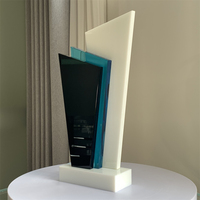 Trophées en verre cristal sablé, design créatif ADL 2026, pour les entreprises, l'artisanat, les souvenirs