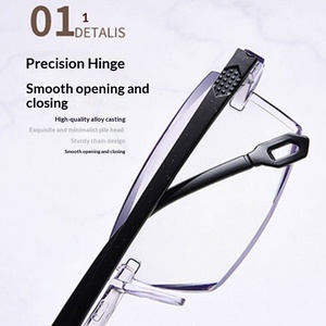 <span class=keywords><strong>Gafas</strong></span> de <span class=keywords><strong>Presbicia</strong></span> sin Montura con Zoom Inteligente y Protección Anti-Luz Azul, Estilo Punk de Doble Luz para Mujer - Product Image 4