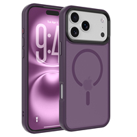 Étui de téléphone Matt pour iPhone 18 Pro Max, coque de téléphone magnétique résistante aux chocs pour iPhone 18 Pro 17 16 15 LM139