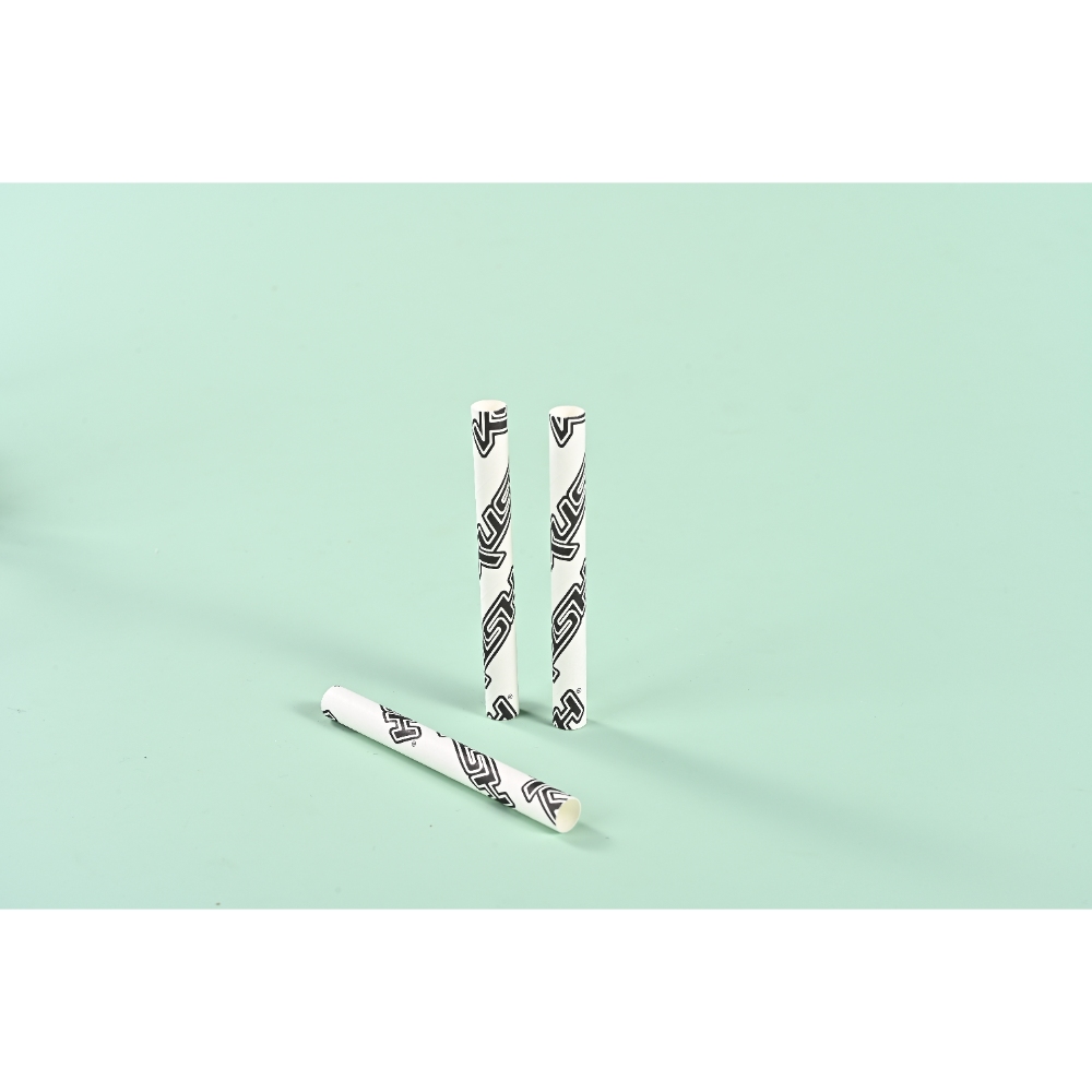 Custom Printed Short Paper Straw With Reinforced Wall For Powder Samples