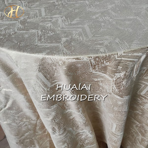 B007-nóng bán Trắng Damask Jacquard thiết kế vuông Khăn trải bàn cho đám cưới hình chữ nhật <span class=keywords><strong>70</strong></span>*120 <span class=keywords><strong>inch</strong></span> - Product Image 5