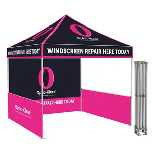10x10ft Aluminum Frame Pop-Up Canopy With PC Main Material For Outdoor Events Exhibitions Logo Printing Trade Show Tent