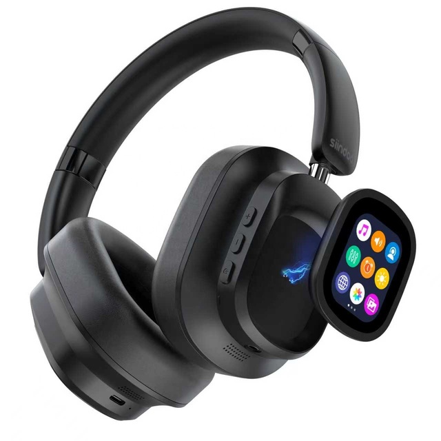 AI Over-Ear Wireless Headphones ANC for 5.0 RGB Gaming Lights IPX5 Waterproof Low Latency Touch Control-Sports Design