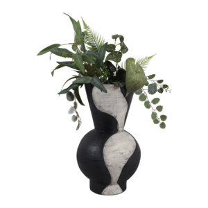 Vaso in Ceramica Bicolore dal Design Moderno e Scultoreo per Arredamento Soggiorno e Pezzo d'Accento da Tavolo - Product Image 2