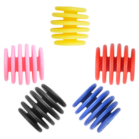 Amortisseur de câble en caoutchouc pour arc à poulies – Noir, Rouge, Jaune, Bleu, Rose