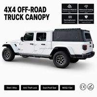 Capot rigide imperméable en aluminium/acier 4x4 pour camionnette, compatible avec Toyota Tacoma, Ford Ranger, Hilux, F150, D-Max, Mazda BT50
