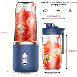 Portable Blender Mini Mixer Electric Juicer Machine Fresh Fruit Juice Blender <strong>Smoothie</strong> <strong>Maker</strong> Blender Cup Bottle F Travel Kitchen - Product Image 2