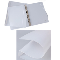 Carpeta de anillas personalizada, carpetas A4, A5, B5, carpeta PP de plástico transparente