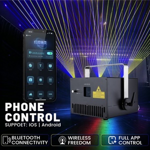 USA Warehouse Fast Shipping No Taxes Phone Application <strong>Control</strong> 10w 25kpps Scanner Rgb Animation Laser Light for Wedding - Product Image 1