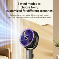 Ventilateur de circulation électrique sur pied, silencieux, pour chambre et salon, durable