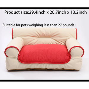 Custom <b>Dog</b> <b>Bed</b> Rectangle Solid Color Removable Washable Pet <b>Sofa</b> <b>Bed</b> <b>For</b> <b>Dog</b> Summer Use - Product Image 2