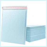 Enveloppe à bulles en polyéthylène imperméable et durable avec logo personnalisé pour l'expédition de chaussures et de chaussettes, emballage avec adhésif puissant