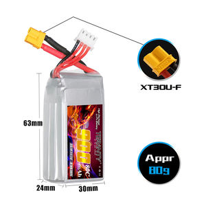 TERANTY 900mAh 3S 11.1V 80C/160C LiPoバッテリートラバース航空機モデルUAV FPV高倍率リチウムバッテリー - Product Image 5