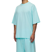 Ensemble de survêtement 2 pièces pour homme, imprimé, multi-tailles, avec logo personnalisé, 100 % coton, t-shirt à manches courtes et short, tenue décontractée