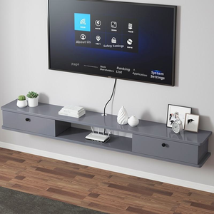 Meuble <span class=keywords><strong>TV</strong></span> mural suspendu, style moderne minimaliste, pour <span class=keywords><strong>petit</strong></span> appartement, salon, meuble <span class=keywords><strong>TV</strong></span> mural, support <span class=keywords><strong>TV</strong></span> mural, <span class=keywords><strong>banc</strong></span> <span class=keywords><strong>TV</strong></span> - Product Image 6