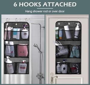 Travel Mesh <b>Shower</b> Caddy Over Door Hanging Organizer for Cruise RV Camper Bathroom - Product Image 3