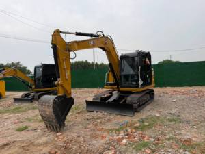 Machinerie d'occasion, excavatrice sur chenilles Cat 308E2, 8 tonnes, moteur puissant d'origine, excavatrice compacte à rayon d'action réduit pour les travaux municipaux et l'aménagement paysager - Product Image 2
