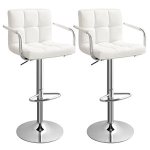 Tabourets de <span class=keywords><strong>bar</strong></span> pivotants réglables en cuir <span class=keywords><strong>SONGMICS</strong></span>, style moderne, tabourets de cuisine modernes, chaises de <span class=keywords><strong>bar</strong></span> pour table de <span class=keywords><strong>bar</strong></span> - Product Image 1