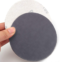 Disque de ponçage étanche en carbure de silicium de 5 pouces disques abrasifs secs humides papier de verre rond pour le meulage d'acier inoxydable de verre