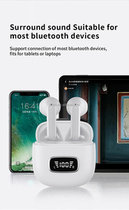 เหมาะสำหรับหูฟังไร้สายบลูทูธ: หูฟัง S83ให้ความร้อน V5.4 TWS หูฟังขนาดเล็กแบบกึ่งอินเอียร์ที่ควบคุมด้วยเสียงพร้อมจอแสดงผลดิจิตอล - Product Image 3