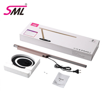 Lampe de table LED pliable SML, lumière sans ombre à bras long réglable pour salon de manucure, maquillage, éclairage de bureau