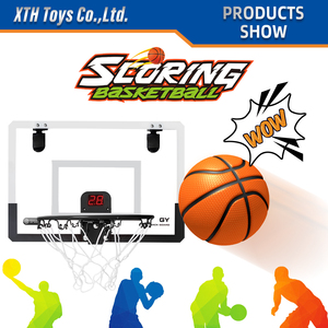 Regali giocattolo Mini canestro da basket Indoor con segnapunti elettronico canestro da basket con 2 Mini ball tabellone robusto per bambini - Product Image 2
