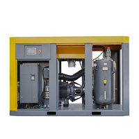 Compresseur d'air BAOSI Airend 500 Cfm Faible bruit 110KW 150HP 12 Bar Compresseur d'air à vis à vitesse fixe avec sécheur d'air