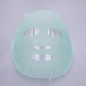 Masque facial en tissu non tissé Y583 au thé vert et aux fibres, masque hydratant au collagène pour le soin de la peau, type crème glacée aux herbes - Product Image 2