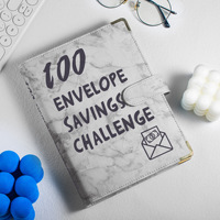 Vente en gros 100 enveloppe défi classeur livre A5 budget classeur planificateur 100 jours argent défi classeur