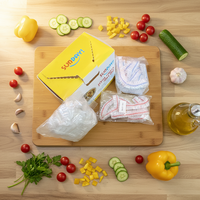 Couvre-aliments jetables personnalisables de haute qualité pour la conservation des aliments frais, les fruits, film plastique élastique, couvre-aliments de table