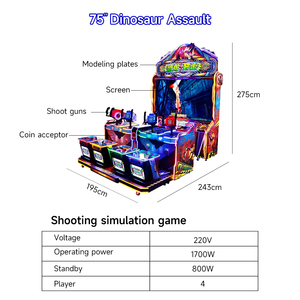 Machine de <span class=keywords><strong>jeu</strong></span> de tir à monnayeur, simulateur de tir sur cible <span class=keywords><strong>multijoueur</strong></span>, <span class=keywords><strong>jeu</strong></span> vidéo d'arcade - Product Image 2