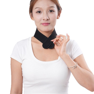 Collarín magnético con matriz de puntos, compresa térmica de turmalina autocalentable, collarín de protección para la columna cervical, unisex, para oficina - Product Image 5