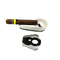 Coupe-cigares automatique Meiqie J-118 à double lame, design créatif, sensation confortable, coupe-cigares portable