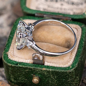 CAOSHI, joyería de lujo, corte Asscher, Zirconia cúbica, chapado en plata, 3 anillos de diamantes de piedra para boda, anillos de circón de promesa para mujer - Product Image 5