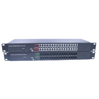 FXS FXO 32-Channel Optical Telephone Line Multiplexer Fiber Optic Telephone Extenders SC Convert Single Mode 20km